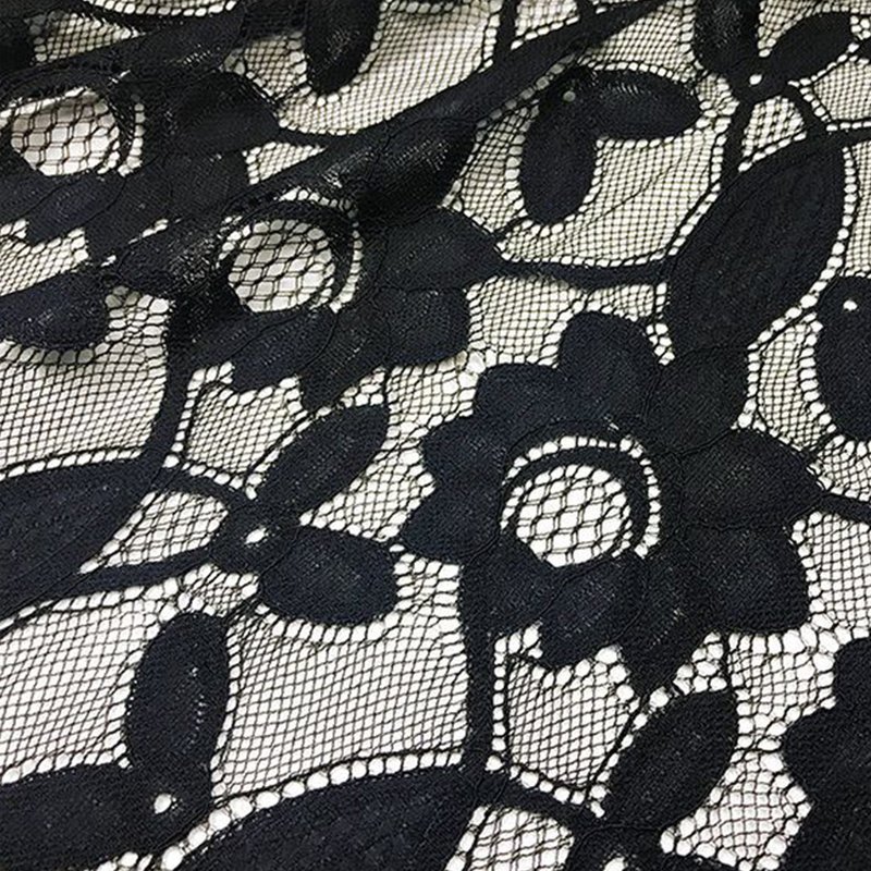 Lace Trim Rose Dress Nylon Lace Fabric for Women's Wear Wholesale Supp 5